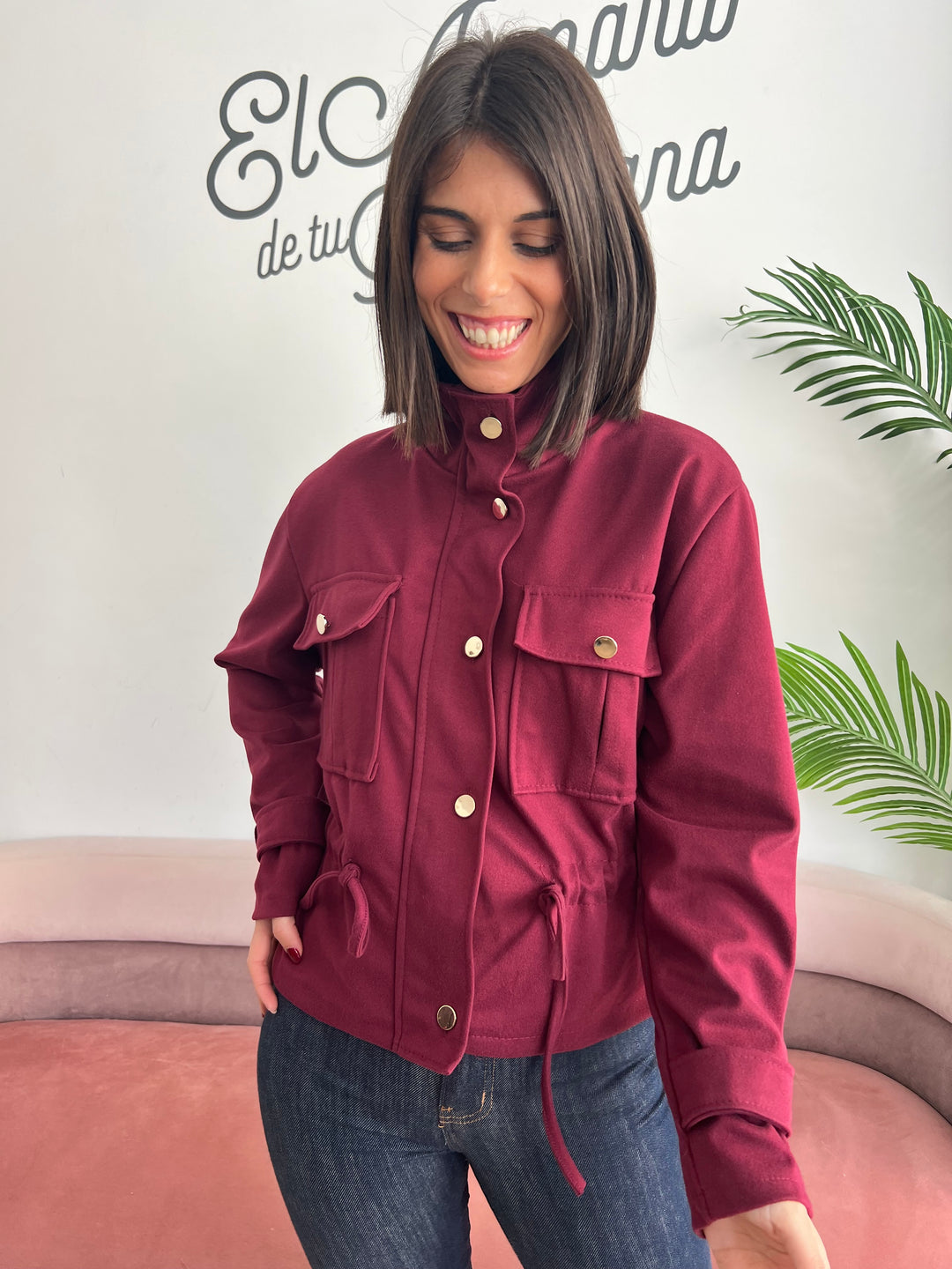 Chaqueta Evelyn burdeos