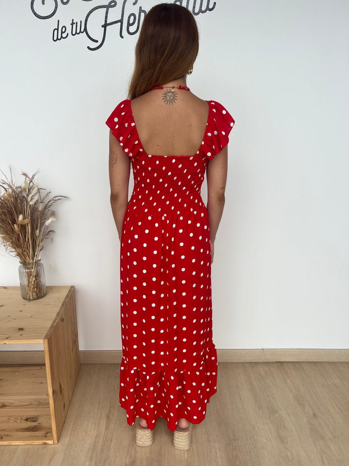 Vestido Violeta rojo