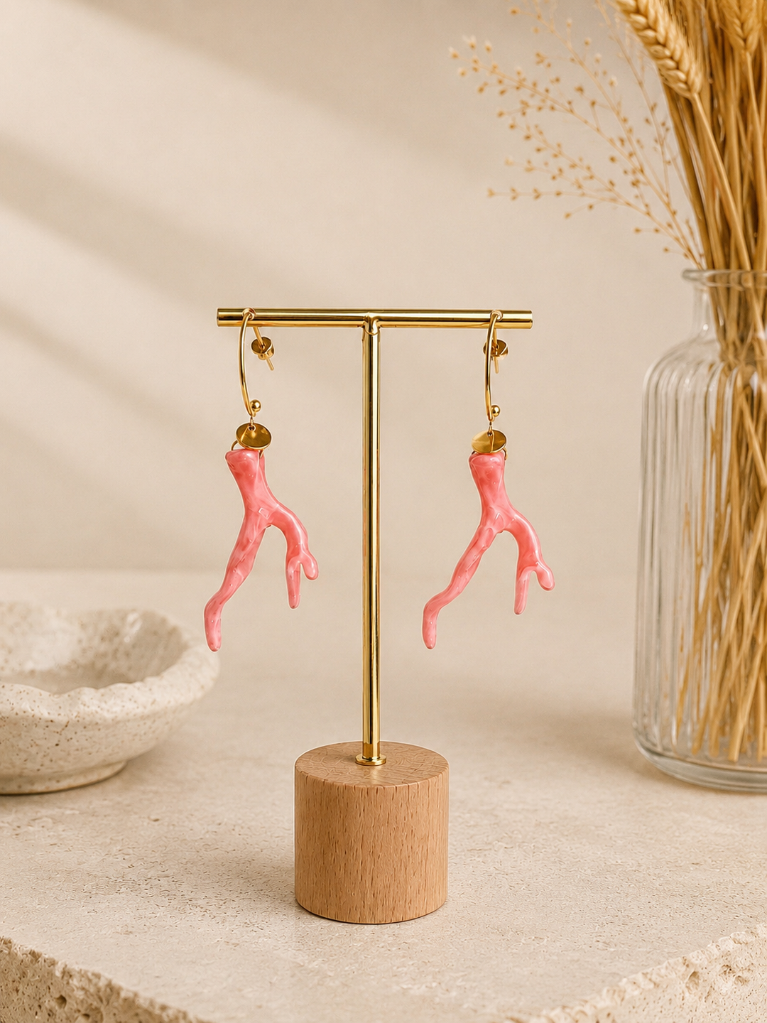Pendientes Coral (acero)