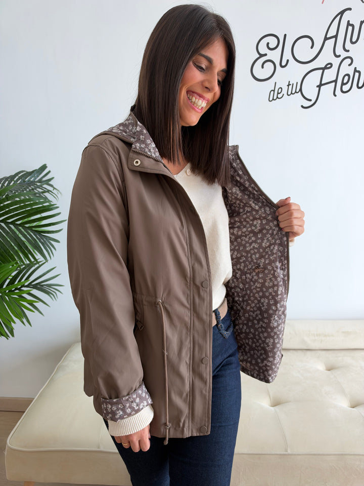 Chaqueta reversible Flori topo