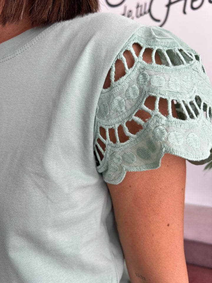 Camiseta Sara aguamarina