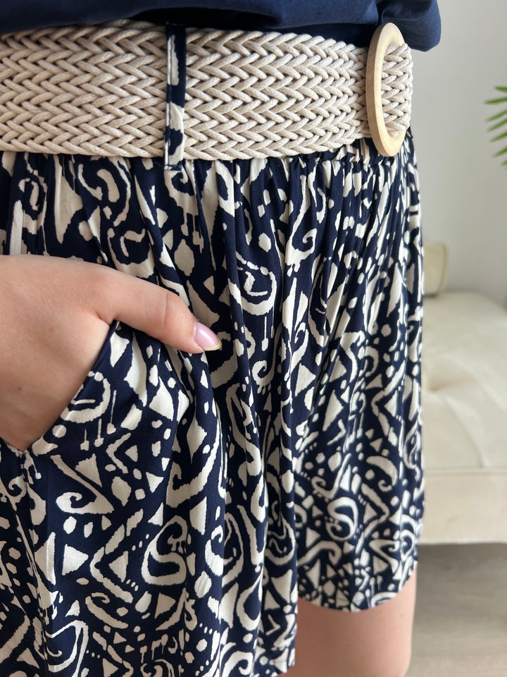 Short Jasmin azul marino