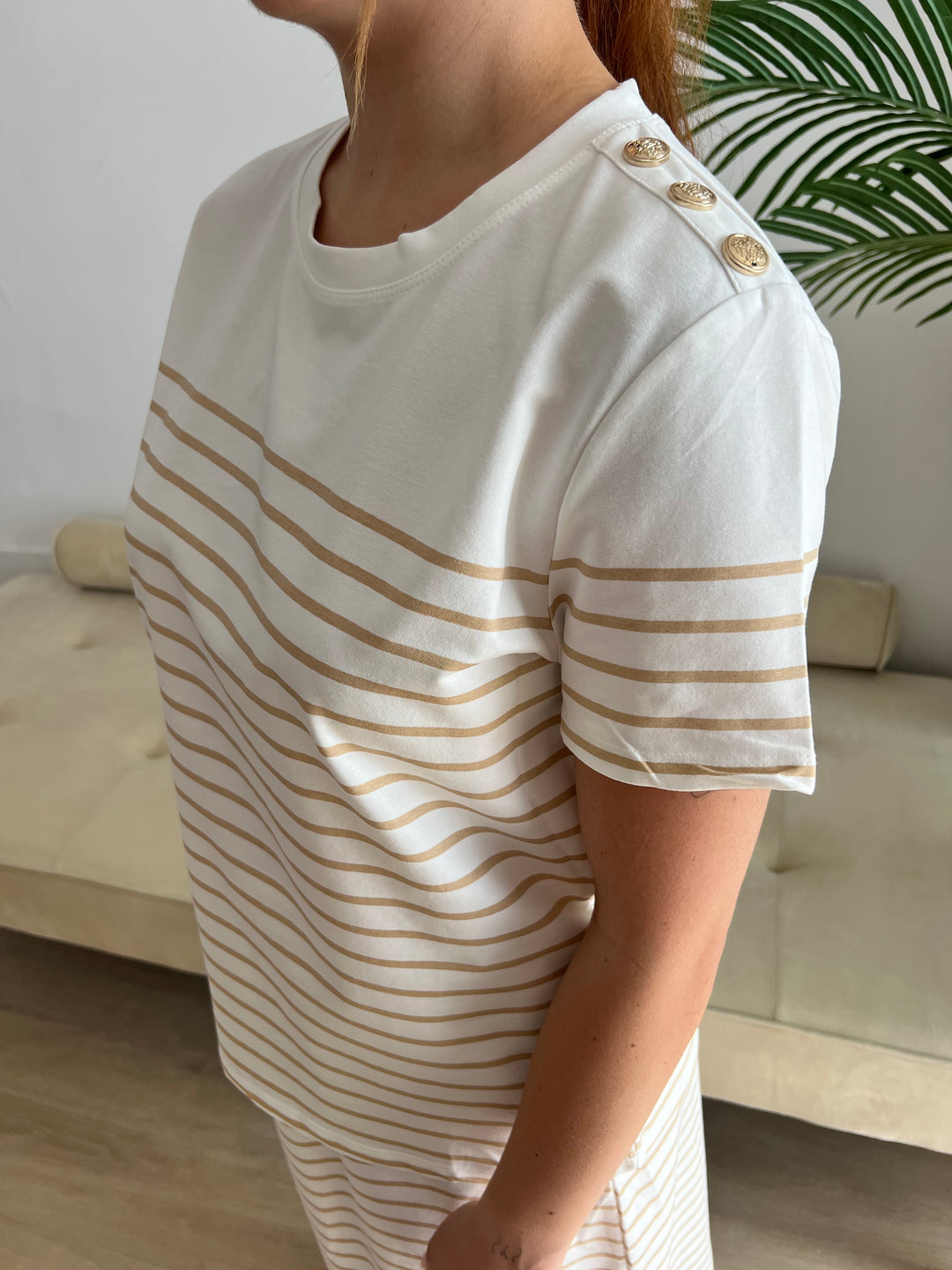 Conjunto Marine beige