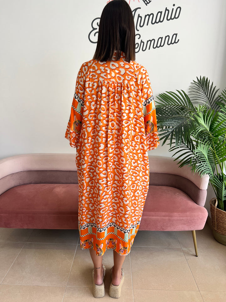 Vestido Tiger naranja
