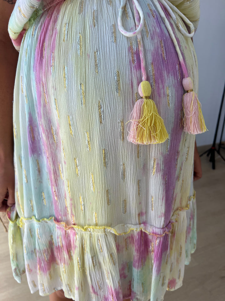 Vestido Conil corto amarillo