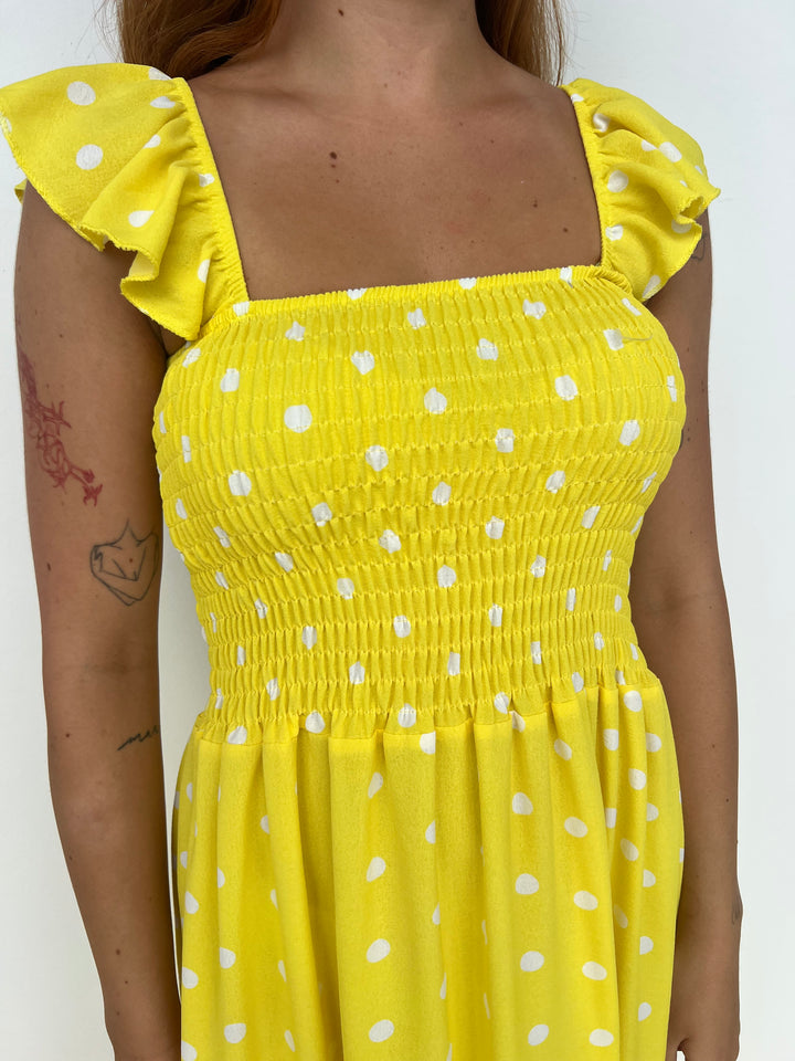 Vestido Violeta amarillo