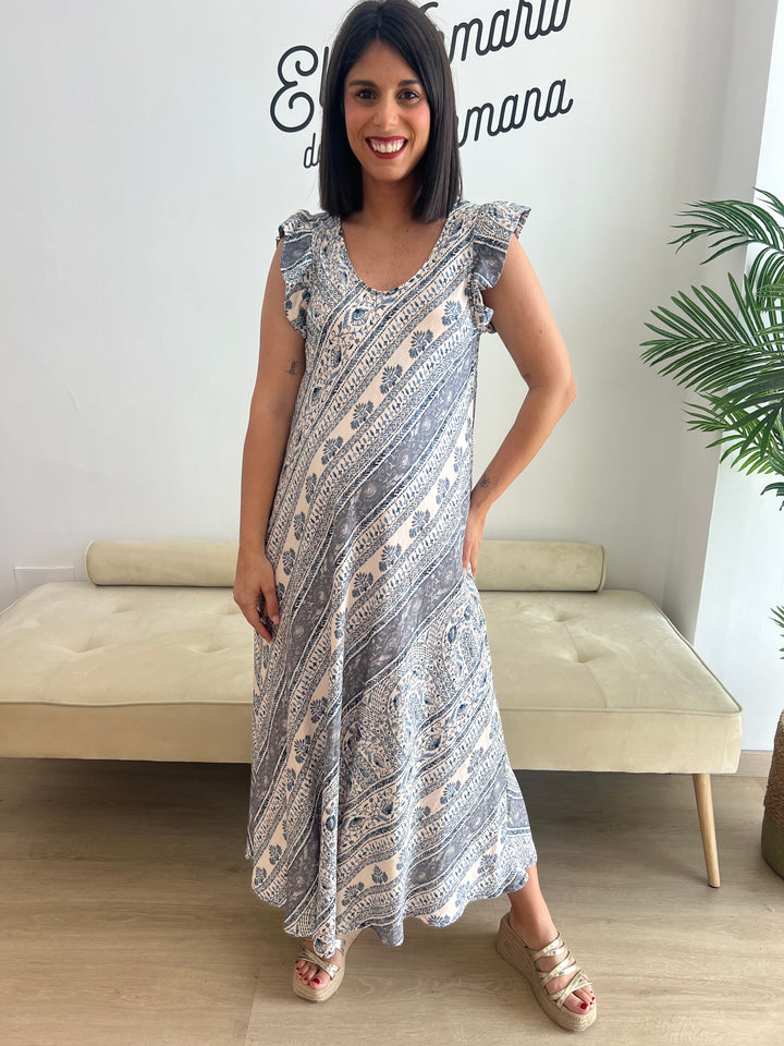 Vestido Kira azul marino