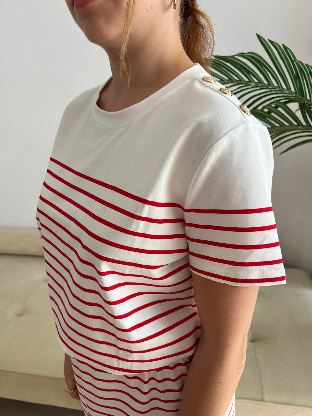 Conjunto Marine rojo