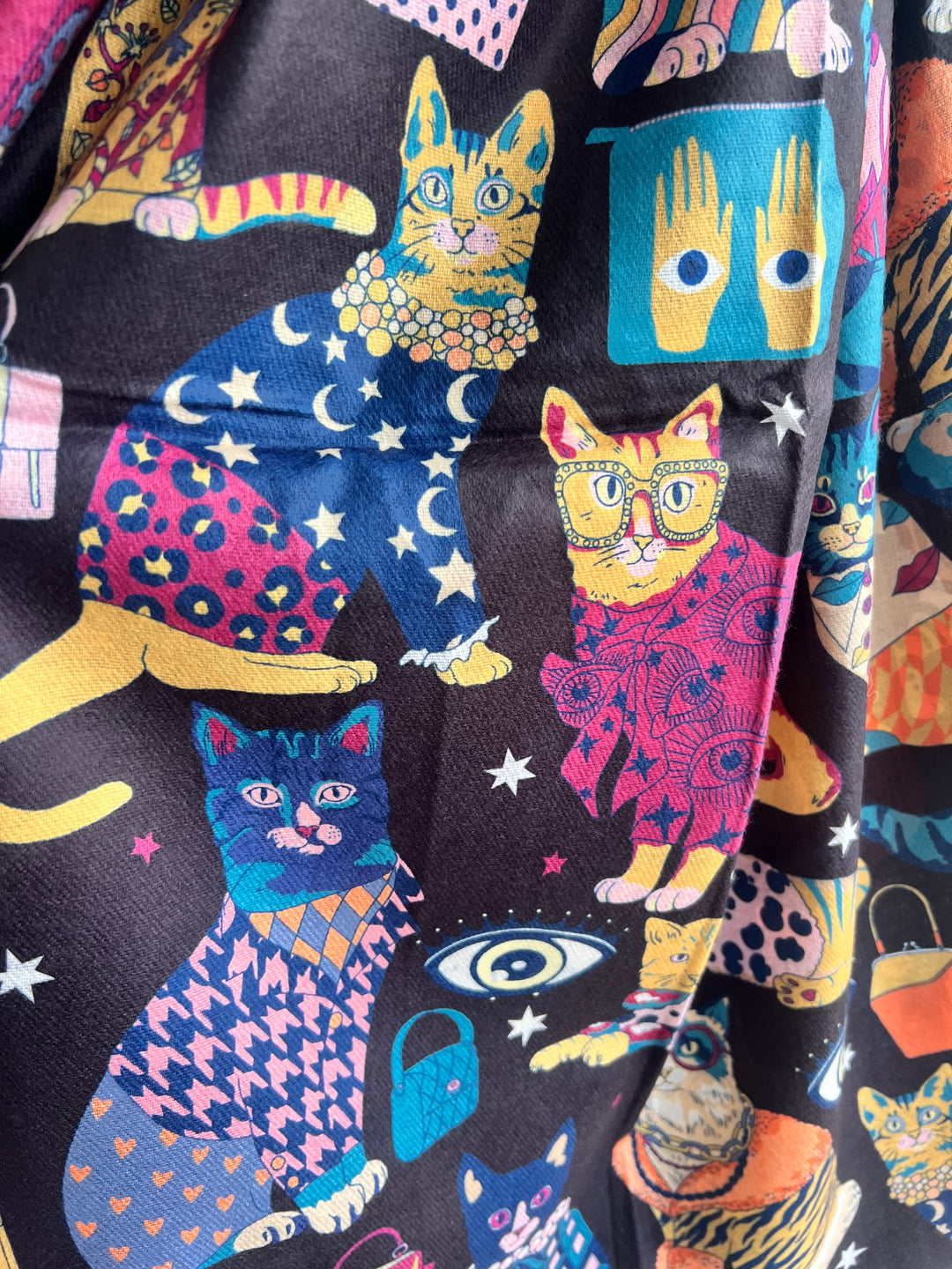 Bufanda Cat Lover negro