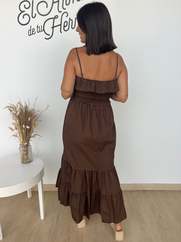 Vestido Lorena marrón