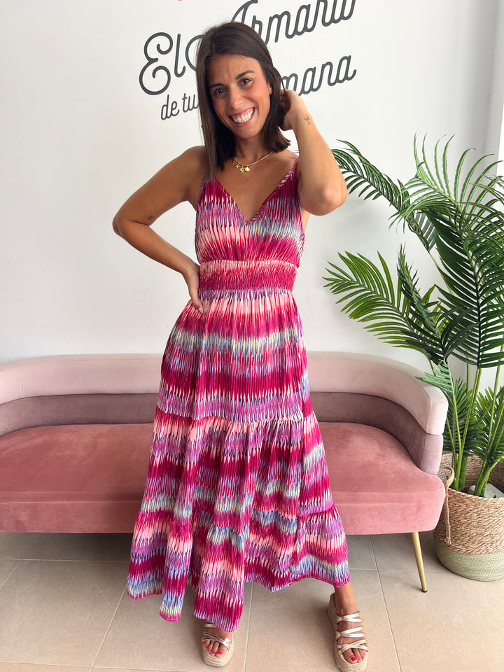 Vestido Ariadna fucsia