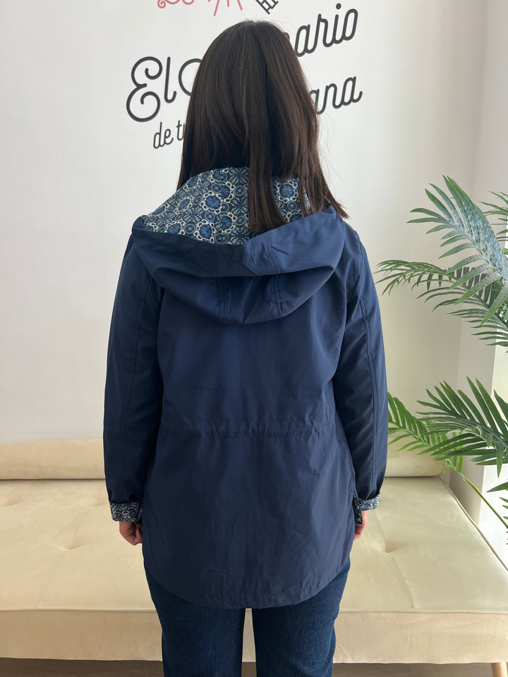 Chaqueta Reversible Úrsula azul
