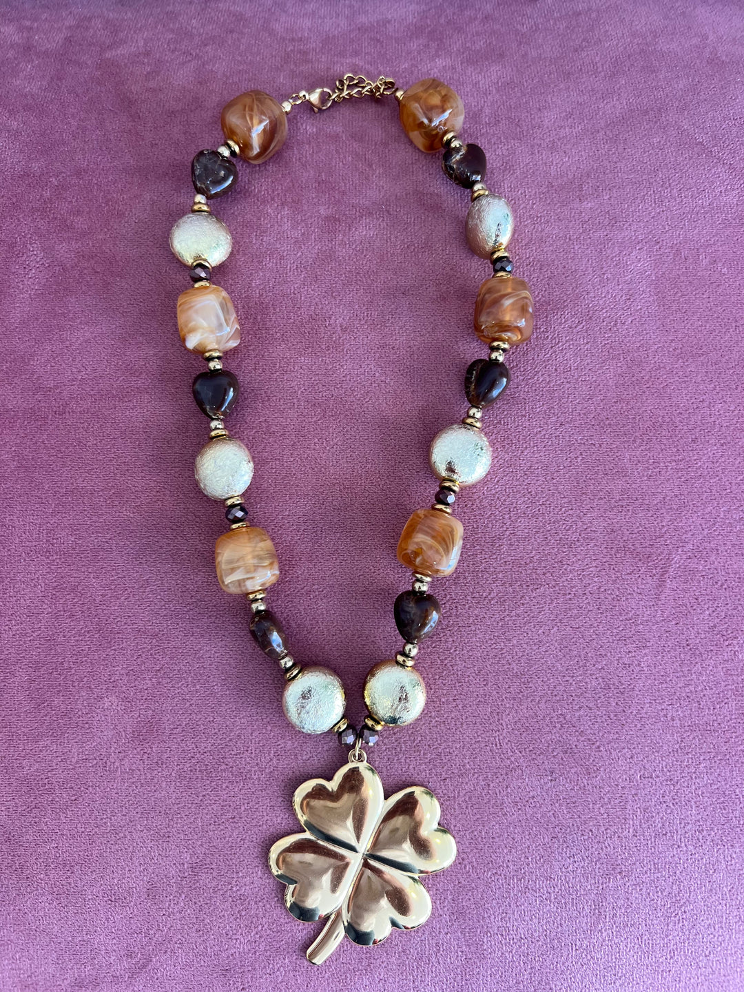 Collar Trébol (acero)