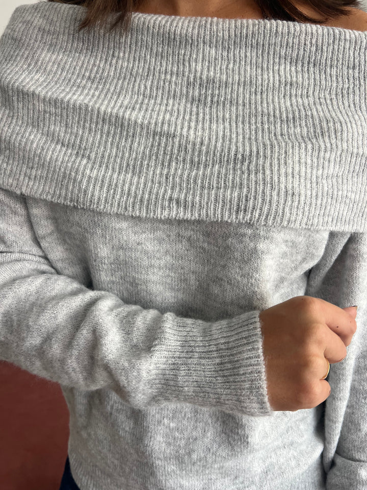 Jersey Adelina gris claro