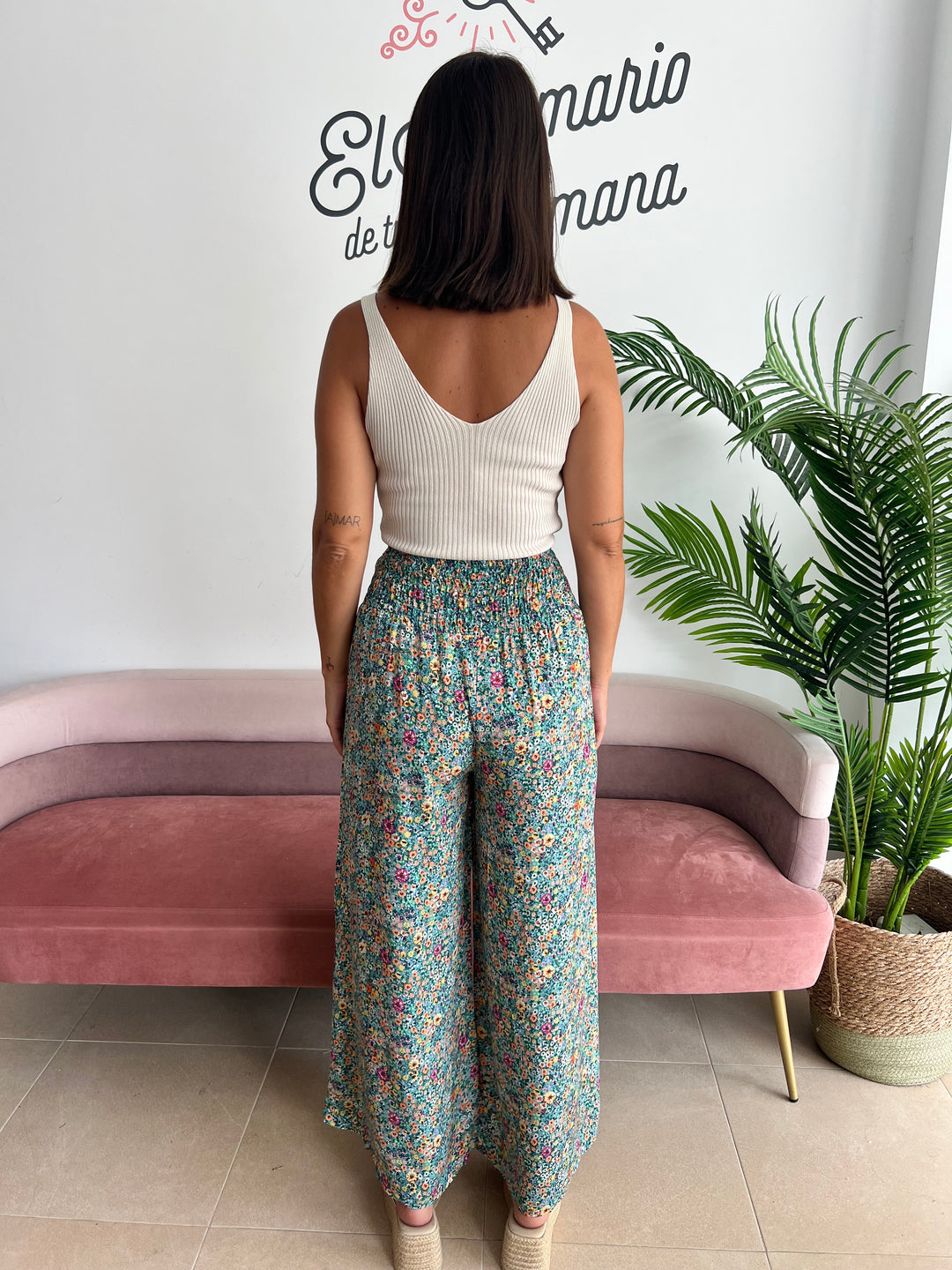 Pantalón Lily aguamarina