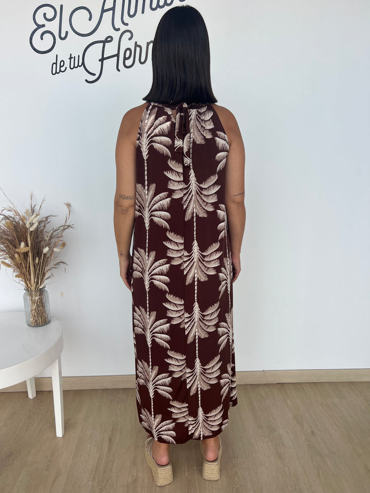 Vestido Paula marrón