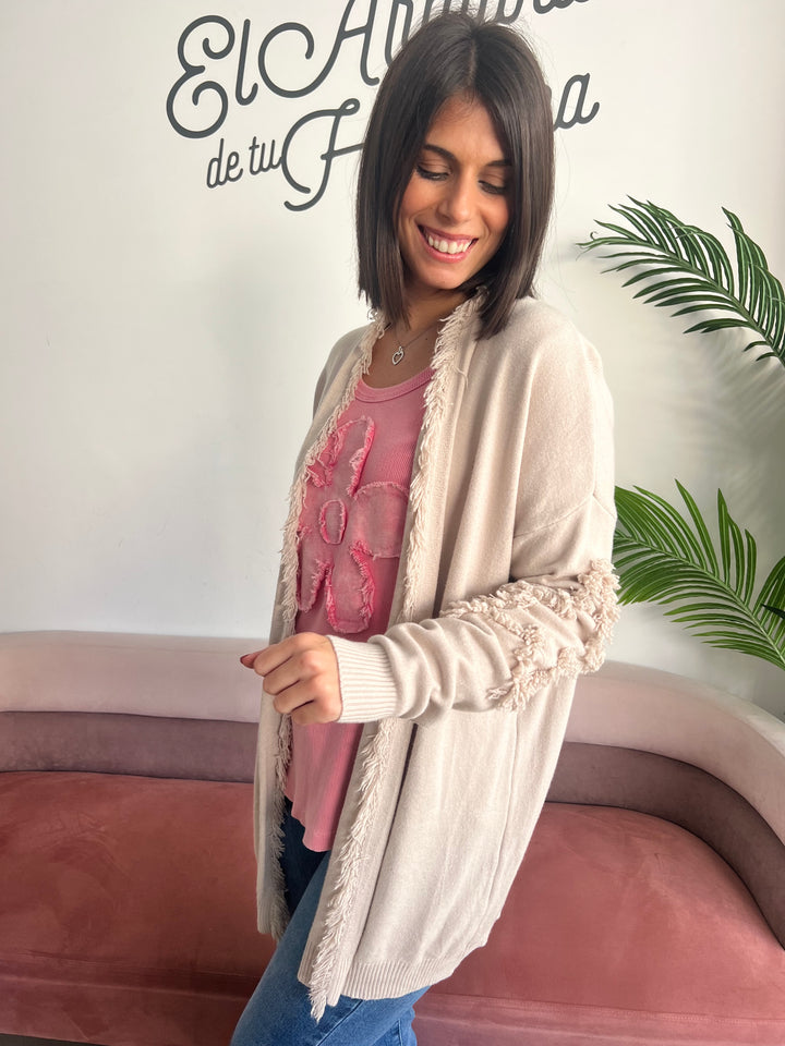 Chaqueta Estrellas beige