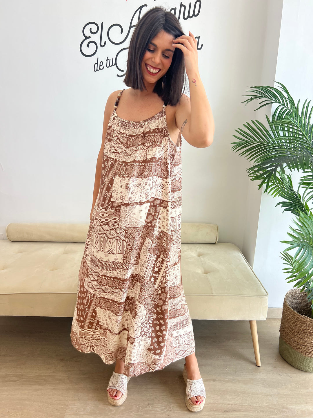 Vestido Bela marrón