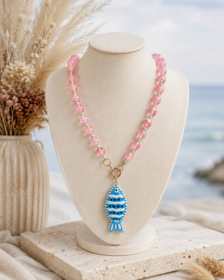 Collar Verano rosa