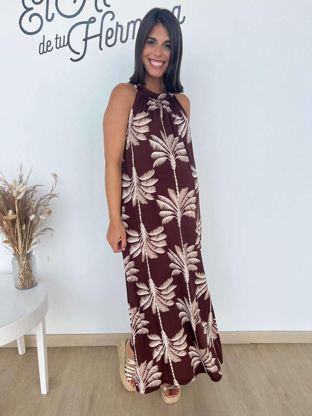 Vestido Paula marrón