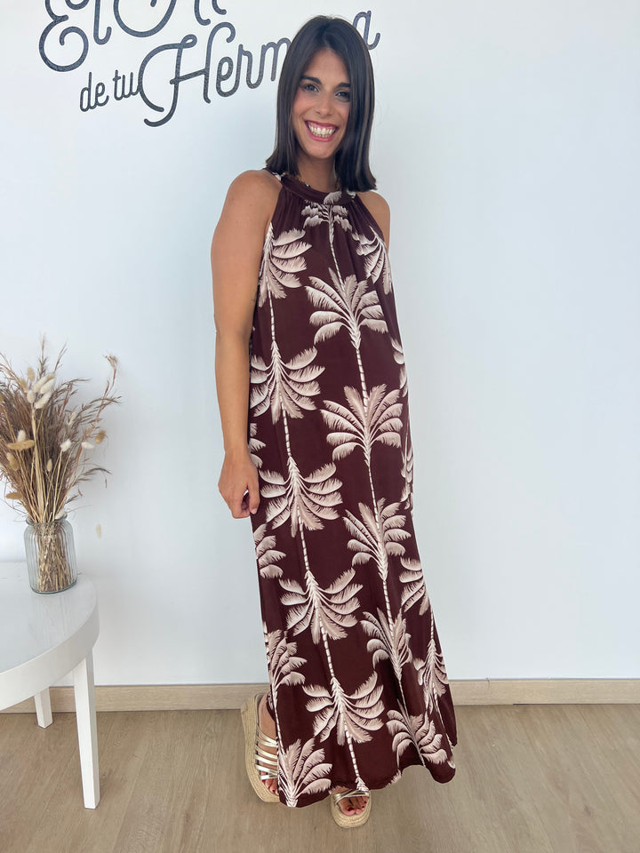 Vestido Paula marrón