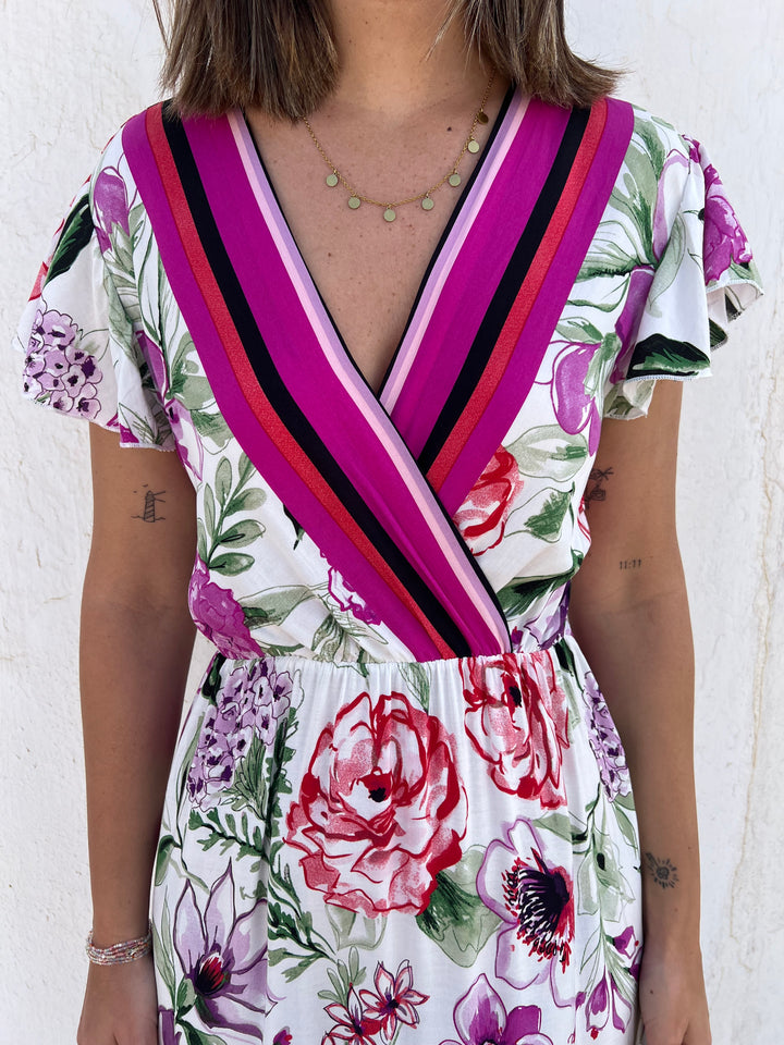 Vestido Pilar buganvilla