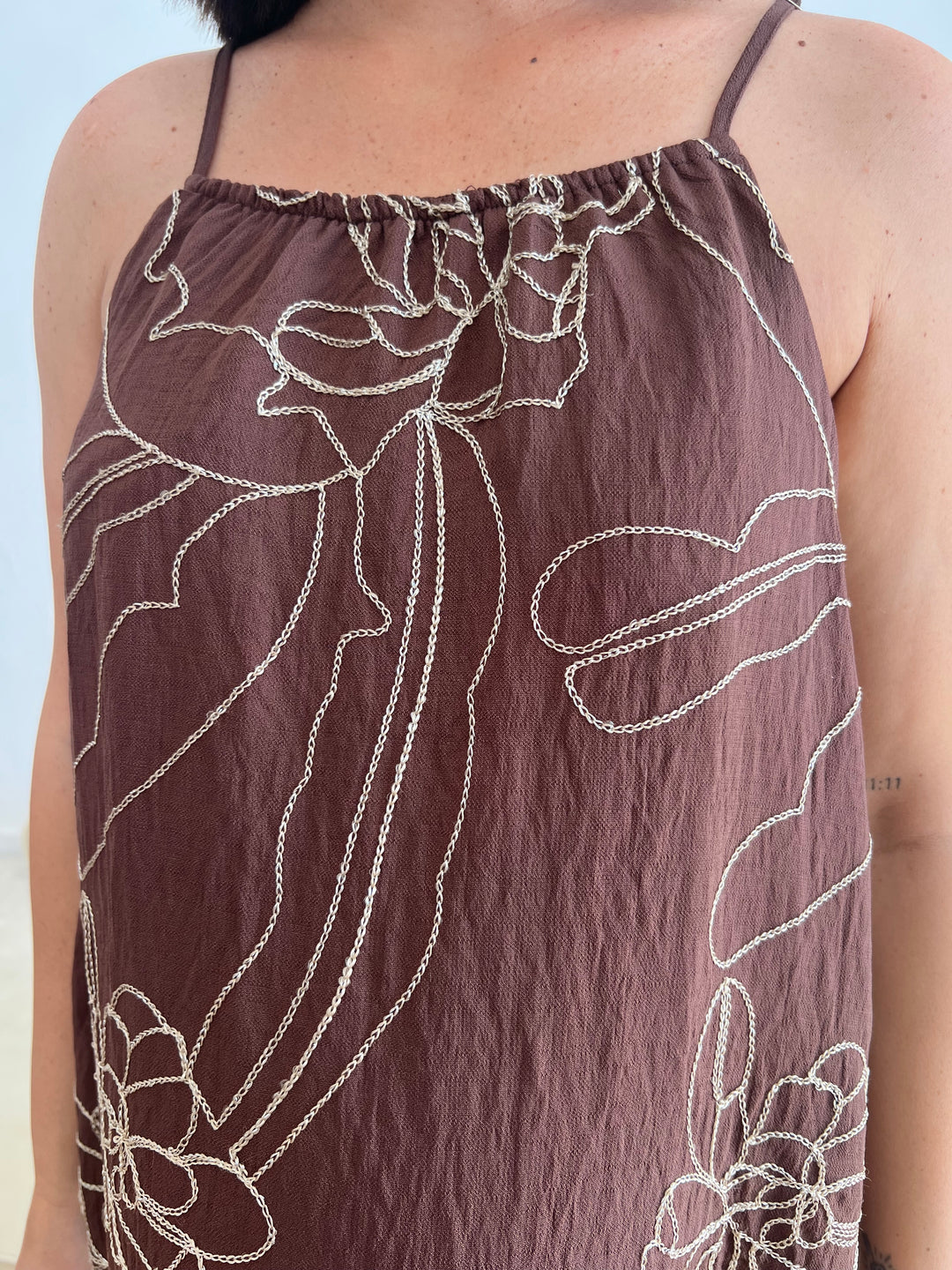 Vestido Alma marrón