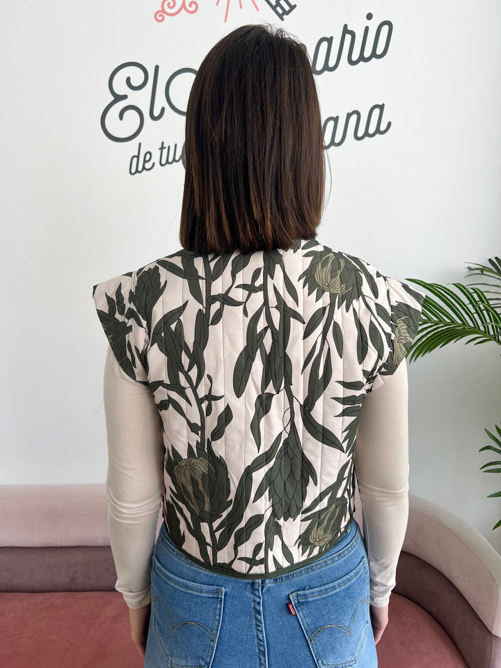 Chaleco Claudia verde oscuro