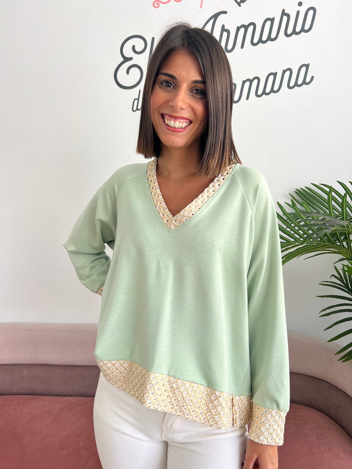 Sudadera Karol verde