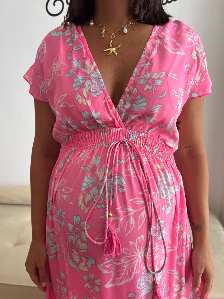 Vestido Jaione fucsia