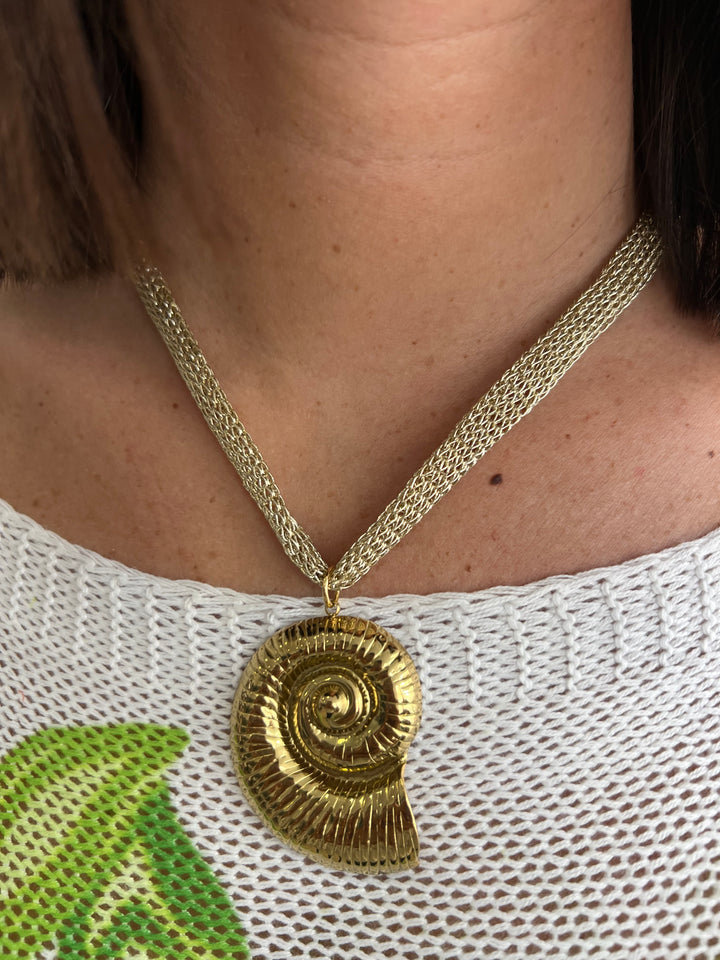 Collar red caracola (acero)