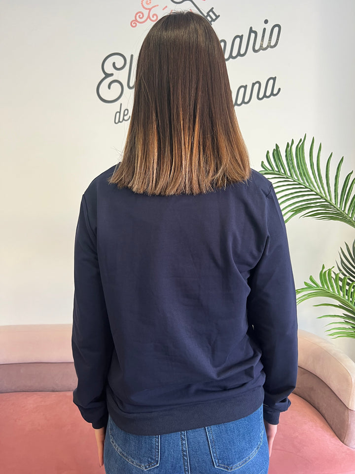 Sudadera Love azul marino