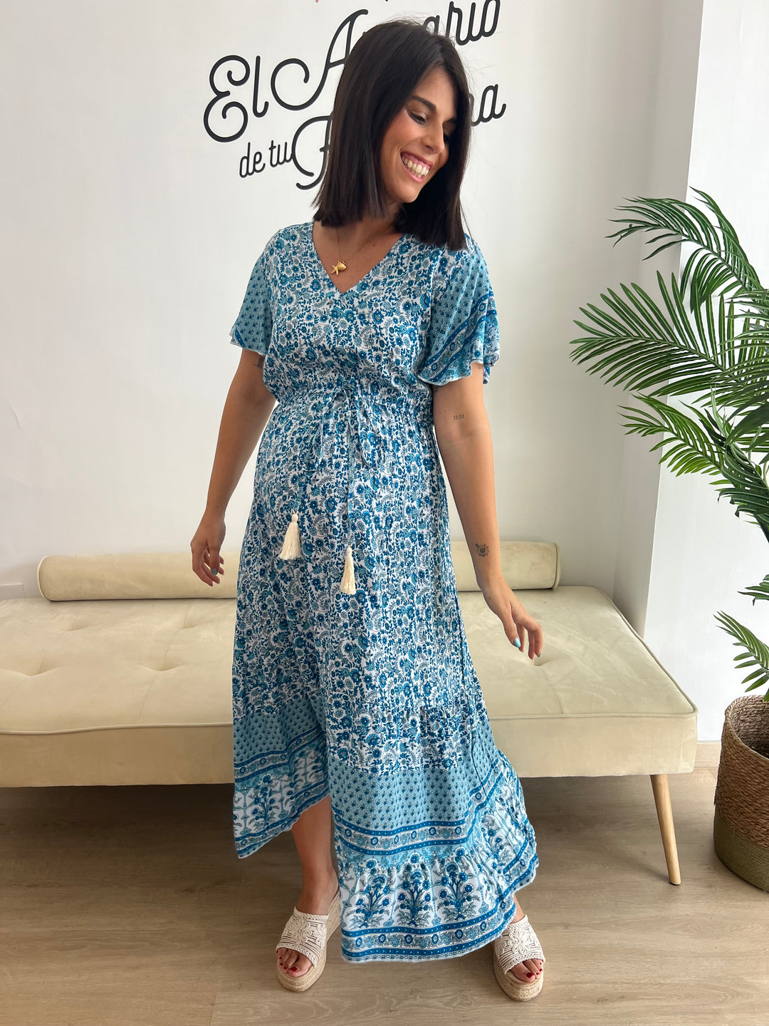 Vestido Lucrecia azul