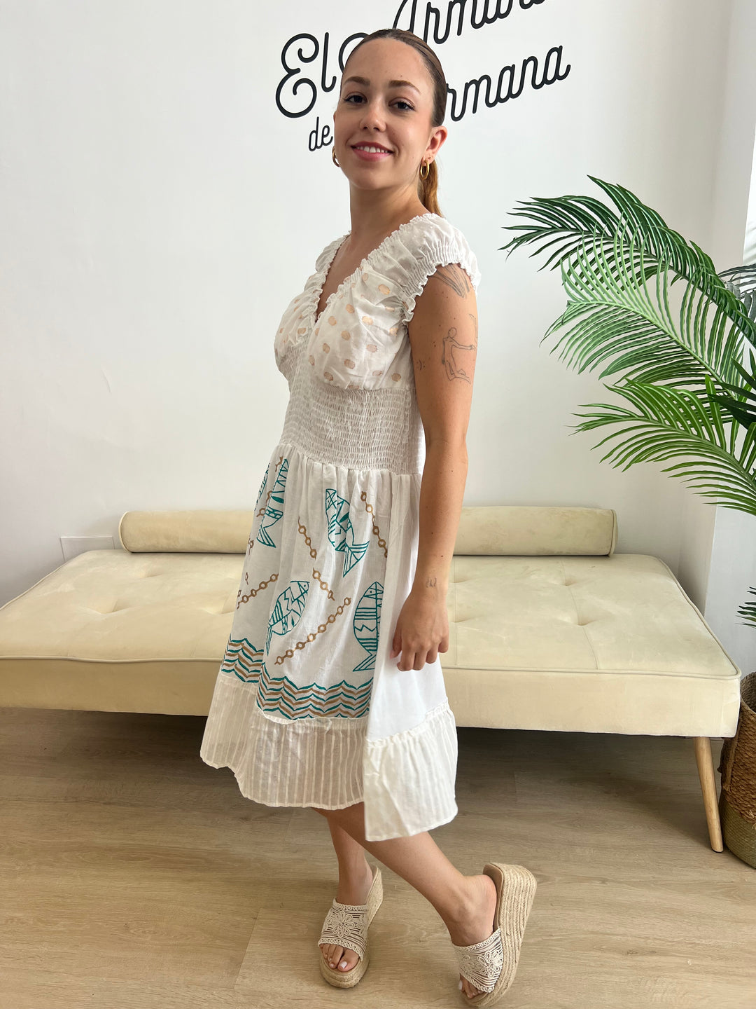 Vestido Marlon turquesa