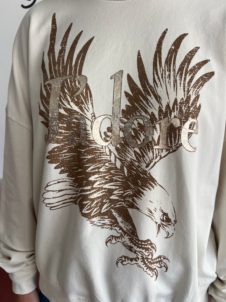 Sudadera Águila beige