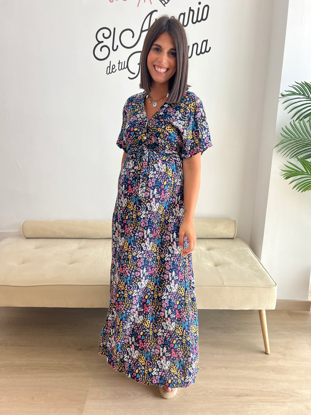 Vestido Chenoa azul marino
