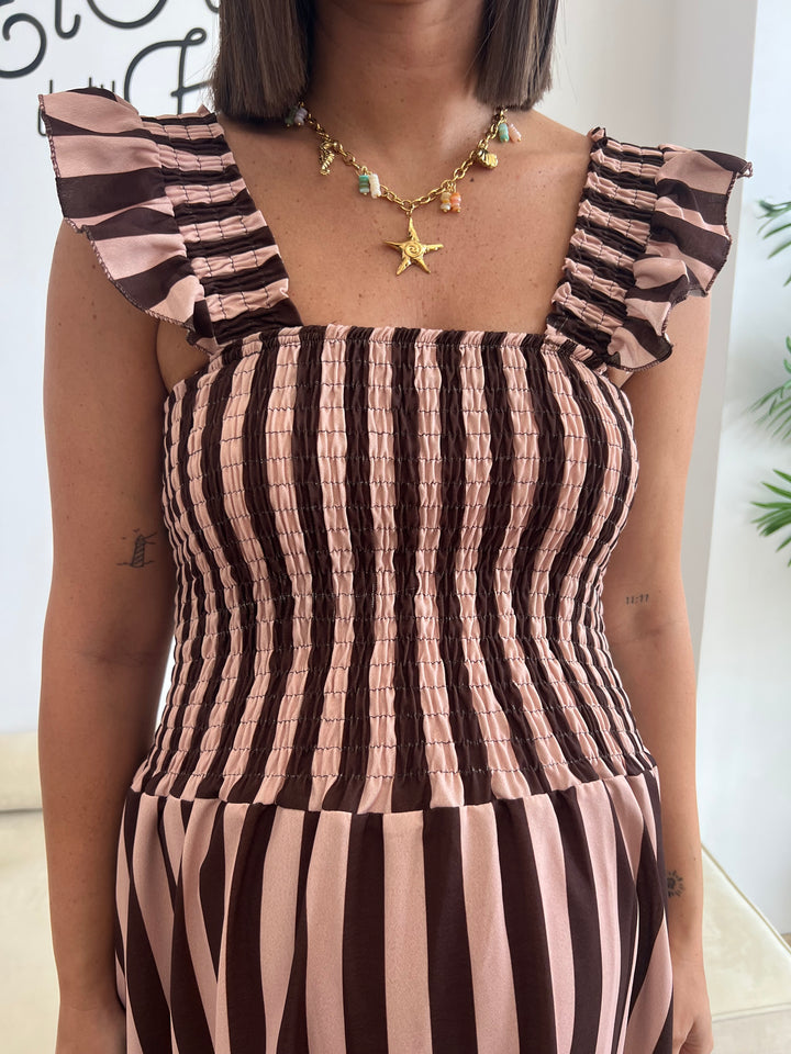 Vestido Marau marrón