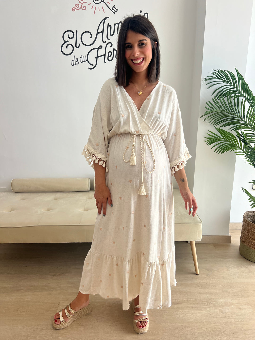 Vestido Amour beige