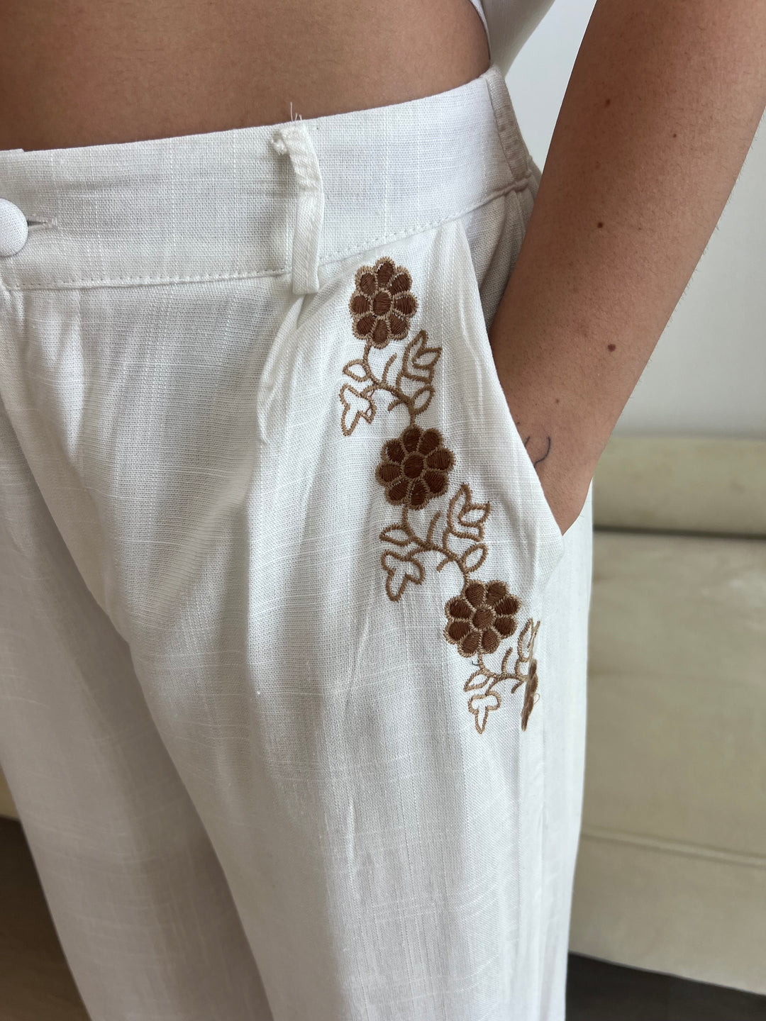 Conjunto Rakel blanco roto