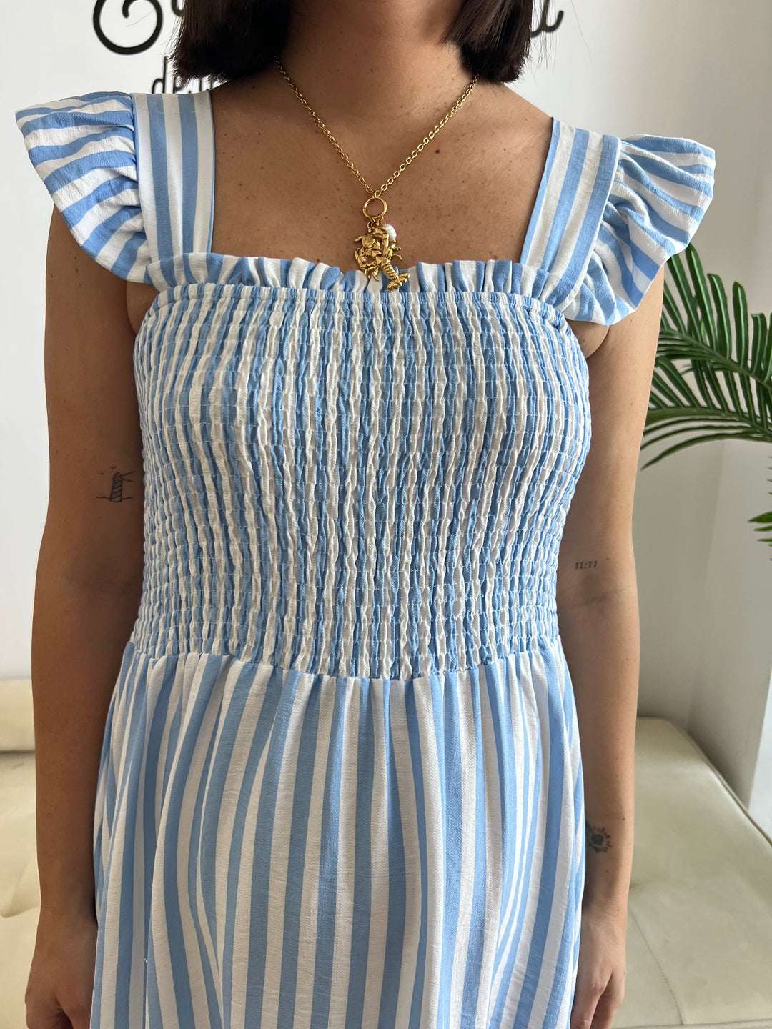 Vestido Ainara celeste