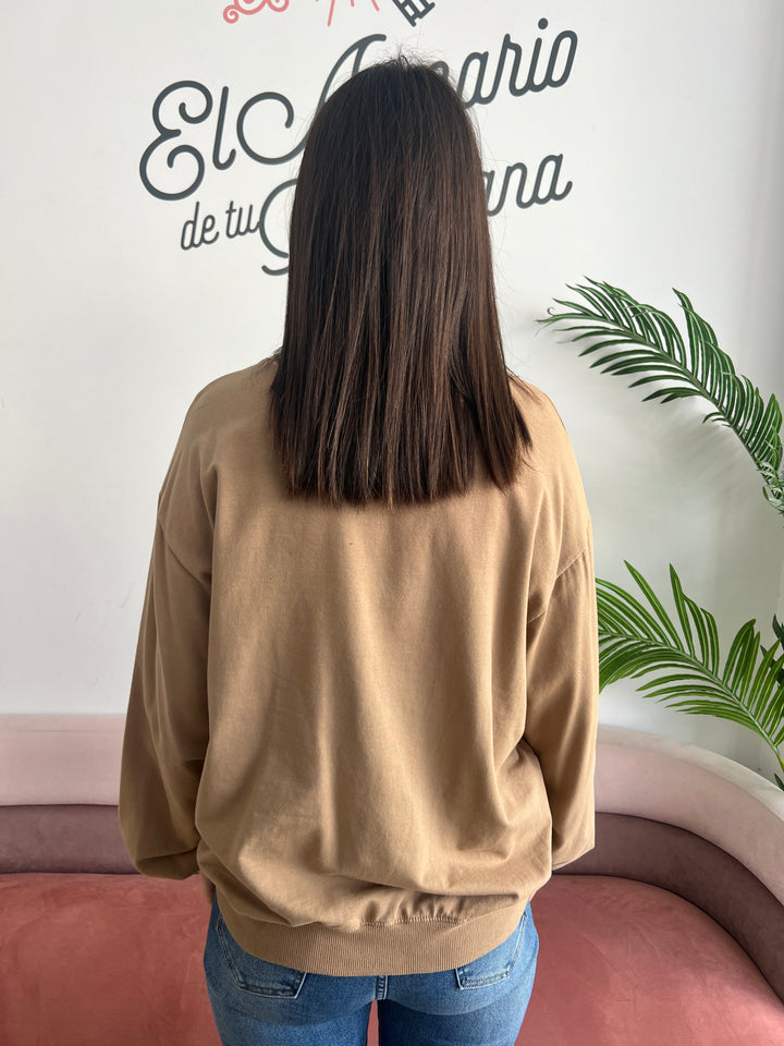 Sudadera Chocolate camel
