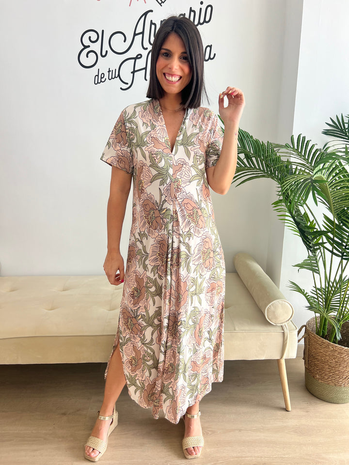 Vestido Corina beige