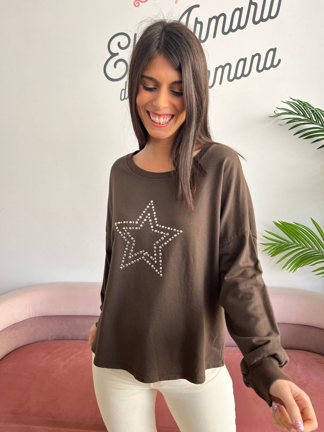Sudadera Estrella marrón