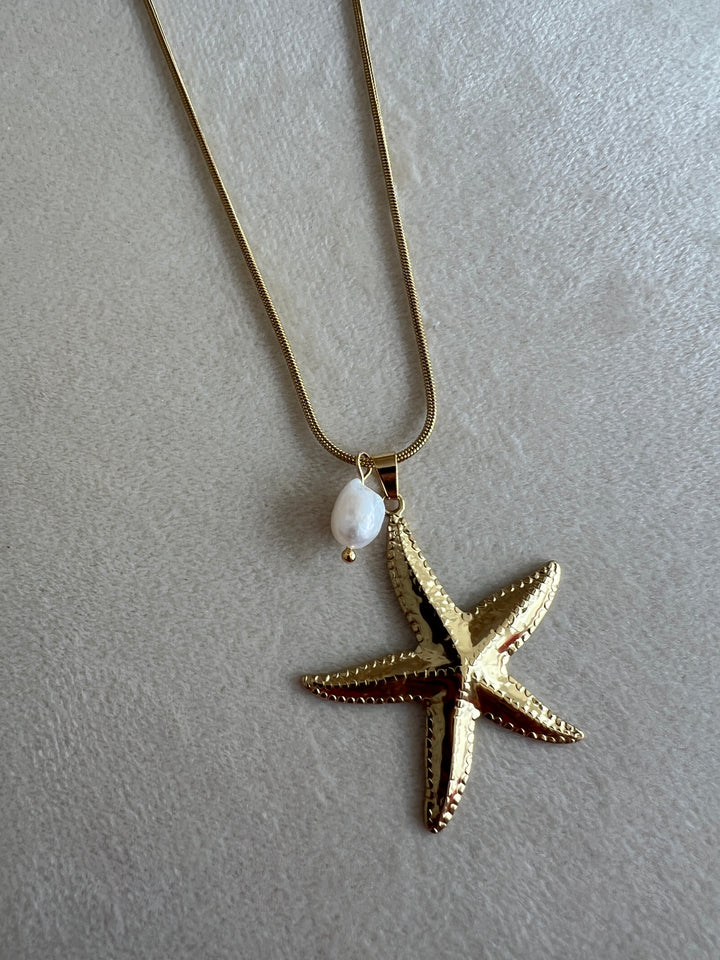Collar Estrella de mar (acero)