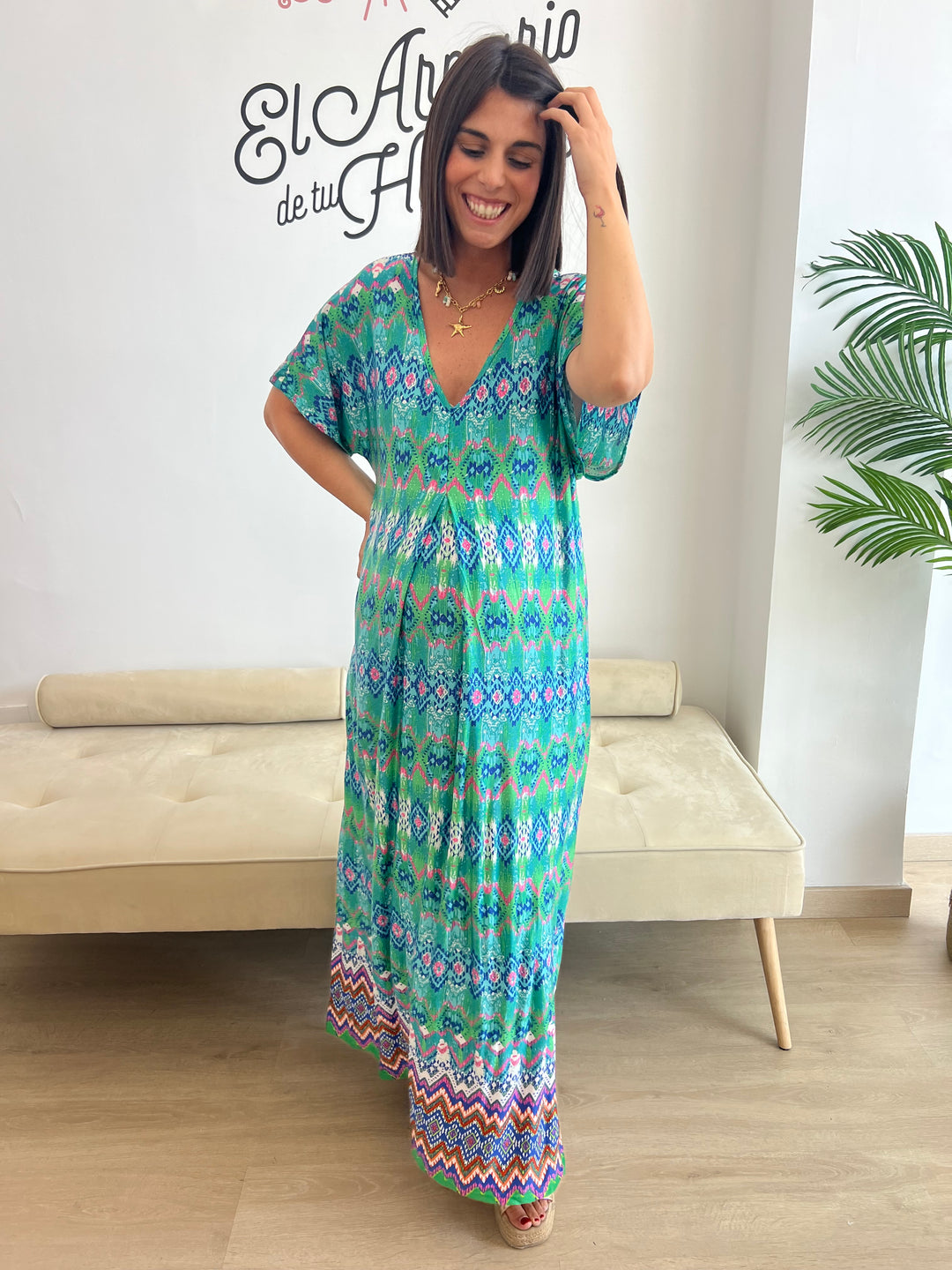 Vestido Anisa verde