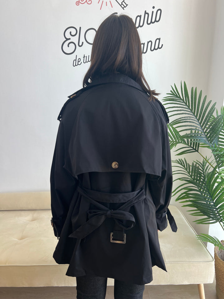 Chaqueta Gabardina negro