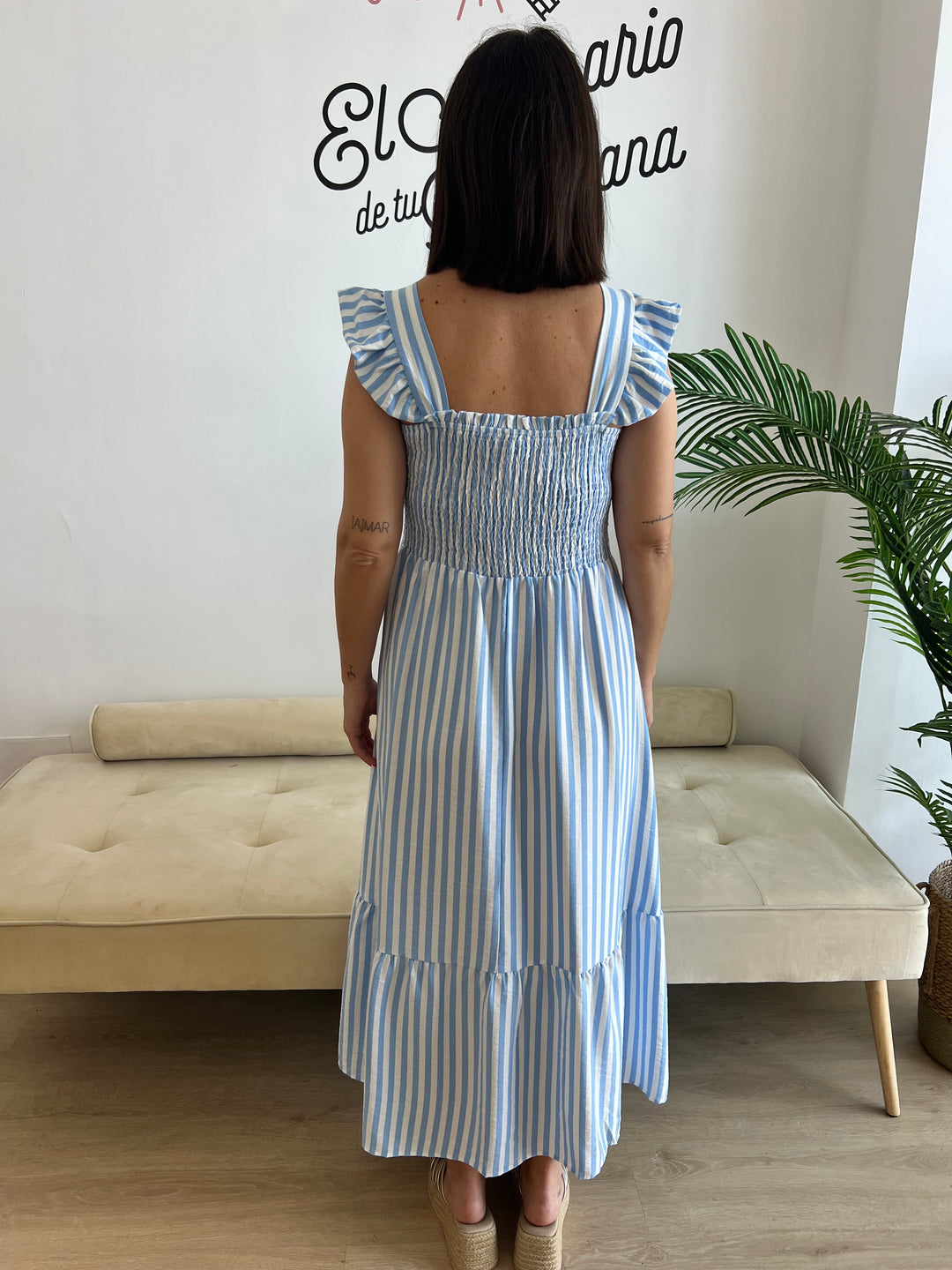 Vestido Ainara celeste