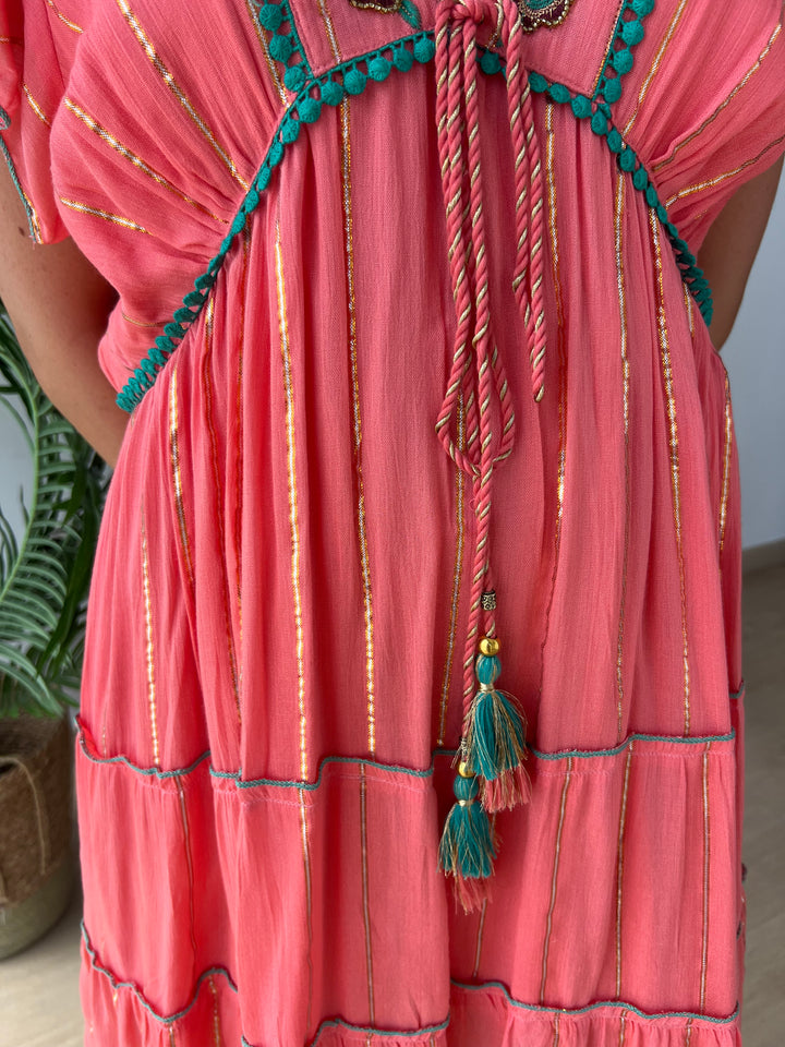 Vestido Bolonia coral