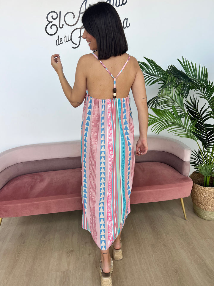 Vestido Menorca rosa