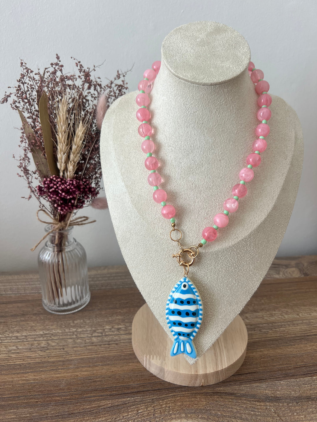 Collar Verano rosa